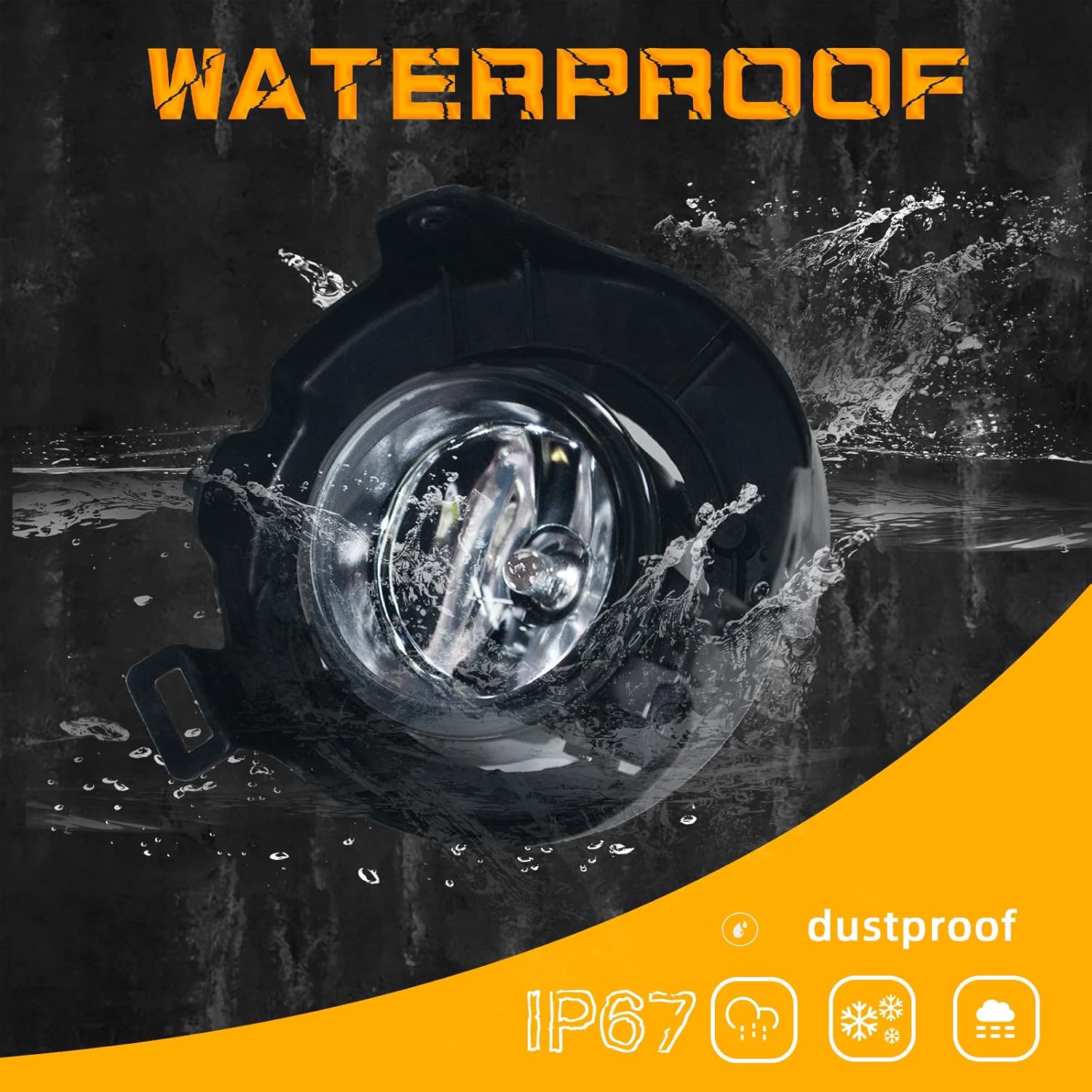 OKSIWA Fog Lights for 2005-2009 Nissan Frontier(w/Painted Bumper)/ 2005-2012 Nissan Pathfinder(w/Painted Bumper), 1 Pair Front Bumper Driving Fog Lamps With Harness Kit(12V 55W H11 Bulbs)-7