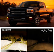 OKSIWA Halogen Fog Lights-For 2014 2015 GMC Sierra 1500, Fog Lamp with Bezels,Fog Light Assembly Replacement, Waterproof, Exclude wiring harness