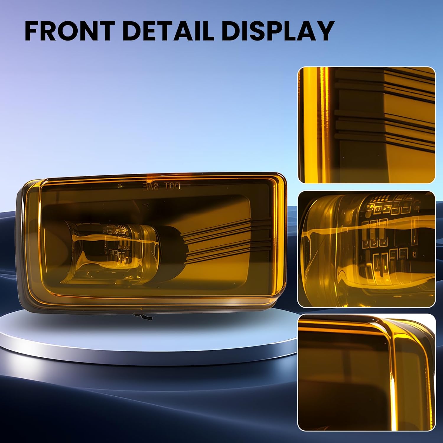 DOT Approved Yellow LED Fog Lights with DRL for 2007-2015 Chevy Silverado/Suburban/Tahoe/Avalanche & GMC Sierra Yukon Plug & Play-3