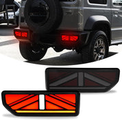 OKSIWA Sequential Full LED Tail Lights for Suzuki Jimny 2019-2024, with Start Up Sequence,Dynamic Turn Signal,Unique Appearance Design, Reverse, Brake Light Tail Lamp Rear Lights Assembly (Butterfly)