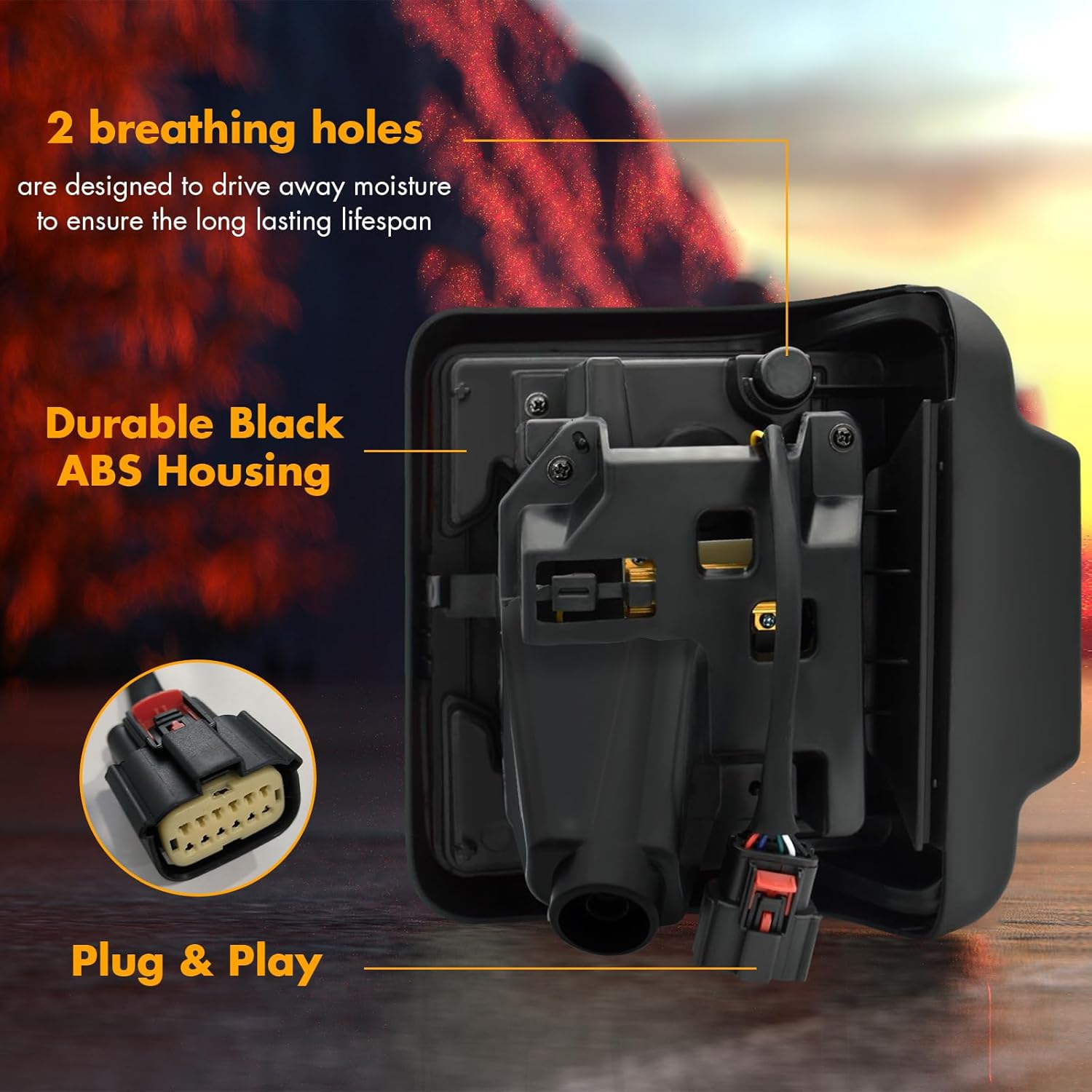 OKSIWA Full LED Tail Light Fit for 2018 2019 2020 2021 2022 2023 Jeep Wrangler JL(For Stock Halogen Model to Upgrade to FULL LED),LED Rear Light Set Brake Lamp Tail Lamp