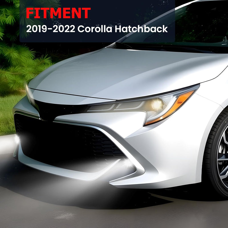 OKSIWA Led Fog Lights Compatible with 2019-2022 Corolla Hatchback Front Bumper Fog Lamp with DRL-2