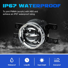 OKSIWA Laser Fog Lights Compatible with Honda Upgrade and Modified 1 Pair Led Fog Lamp Fog Lights Assembly, Front Bumper Driving Fog Lamps Set-6