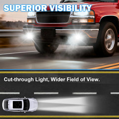 DOT Approved LED Fog Lights for 1999-2002 GMC Sierra & 2000-2006 GMC Yukon Plug & Play-2