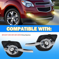 OKSIWA Fog Lights Replacement for 2010 2011 2012 2013 2014 2015 2016 Equinox with H11 12V 35W Halogen Bulbs & Wiring Harness Kit (Clear Lens)-4