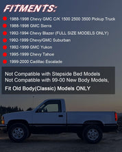 OKSIWA Sequential LED Tail Lights for 1988-1998 Chevy GMC C/K, Silverado, Sierra, 1992-1999 Suburban Yukon, 95-99 Tahoe, Pickup Truck Rear Lights with Start-Up Animation, Dynamic Turn Signals