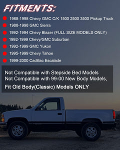 Animated Sequential LED Tail Lights for 1988-1998 Chevy GMC C/K Sierra, 92-99 Suburban Yukon, 95-99 Tahoe,Blazer,Cadillac Escalade Plug & Play-3