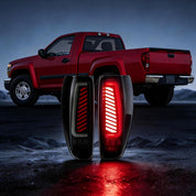 OKSIWA Full LED Tail Light Assembly for 2004-2012 Chevy Colorado/2004-2012 GMC Canyon/2006 Isuzu i-280/i-350/2007-2008 Isuzu i-290/i-370 - Animated Star-up, Dynamic Turn Signal, Brake, Reverse Lights,1 Pair