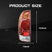 OKSIWA Tail Light Housing for 2005-2015 Toyota Tacoma, Driver Side Rear Tail Light Replacement - Left Tail Lamp