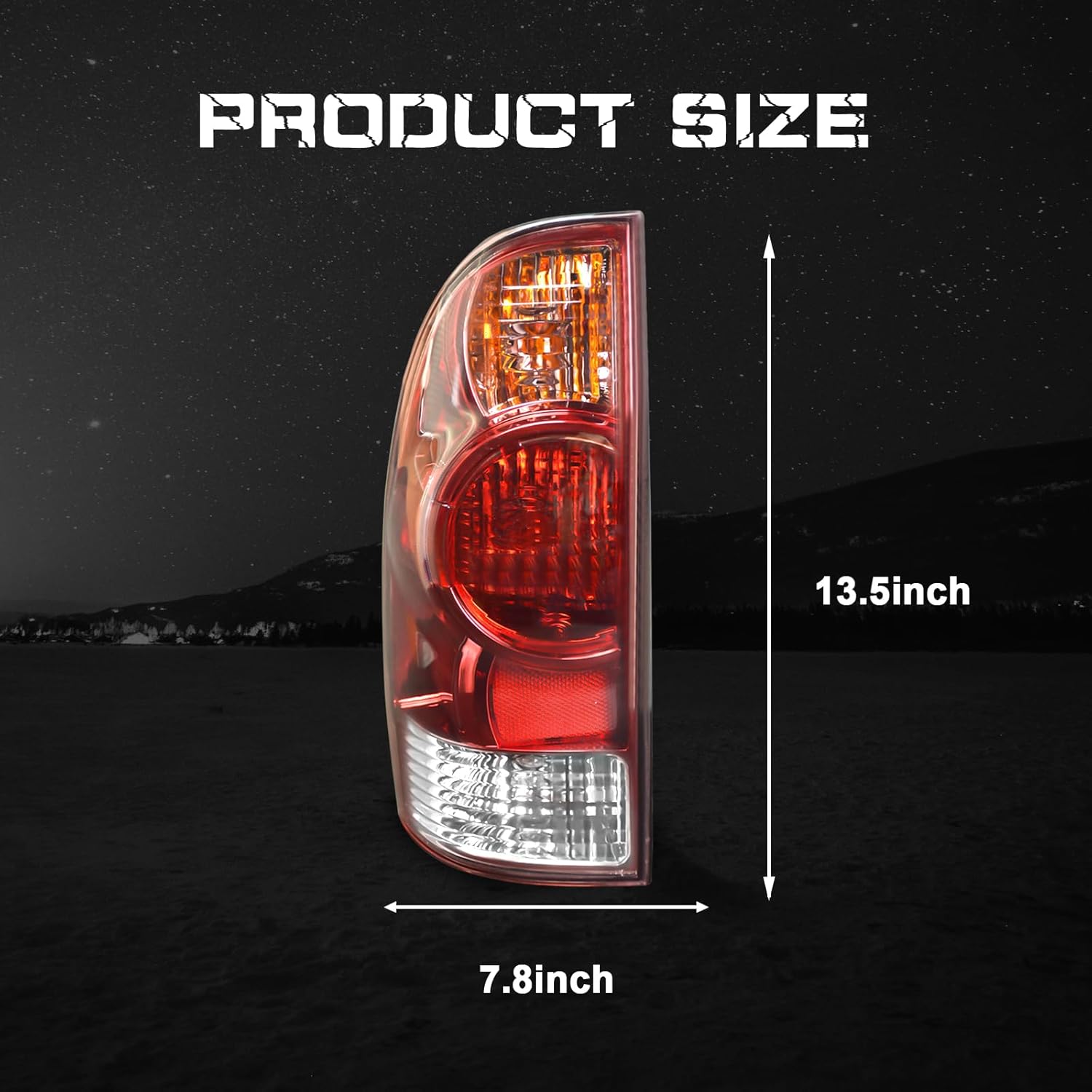 OKSIWA Tail Light Housing for 2005-2015 Toyota Tacoma, Driver Side Rear Tail Light Replacement - Left Tail Lamp-7