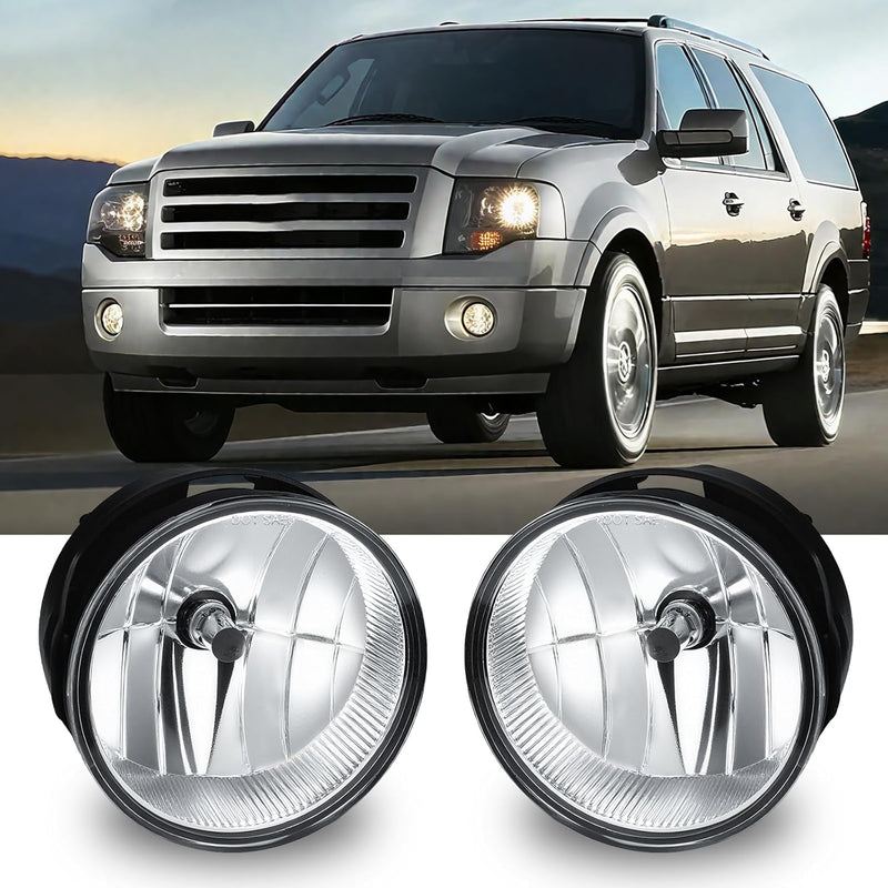 OKSIWA Led Fog Lights Compatible with Ford Expedition 2008 2009 2010 2011 2012 2013 2014 Upgrade and Modified 1 Pair Led Fog Lamp, Fog Light Assembly-1