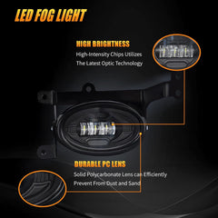 OKSIWA LED Fog Lights for 2006 2007 2008 Honda Civic Coupe 2DR,Front Bumper Driving Light kit,Fog Lamp Assembly Replacement with Switch,Wiring Harness,Plug and Play-5