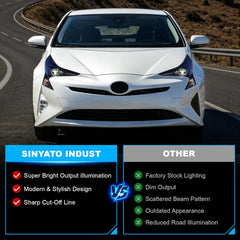DOT Approved LED Fog Lights with DRL for 2016-2018 Toyota Prius Plug & Play Waterproof 1 Pair-5