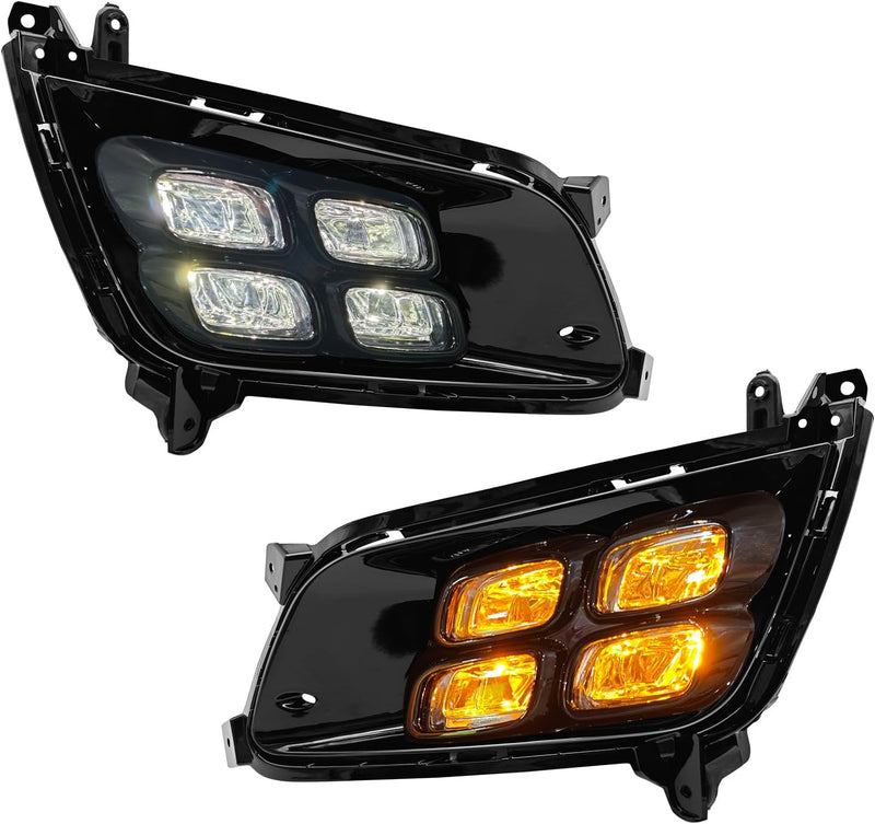 OKSIWA LED Fog Lights fit for 2014 2015 Kia Optima K5, A Pair of Daytime Running Light Assembly with 4-Eyes Style Cover-4