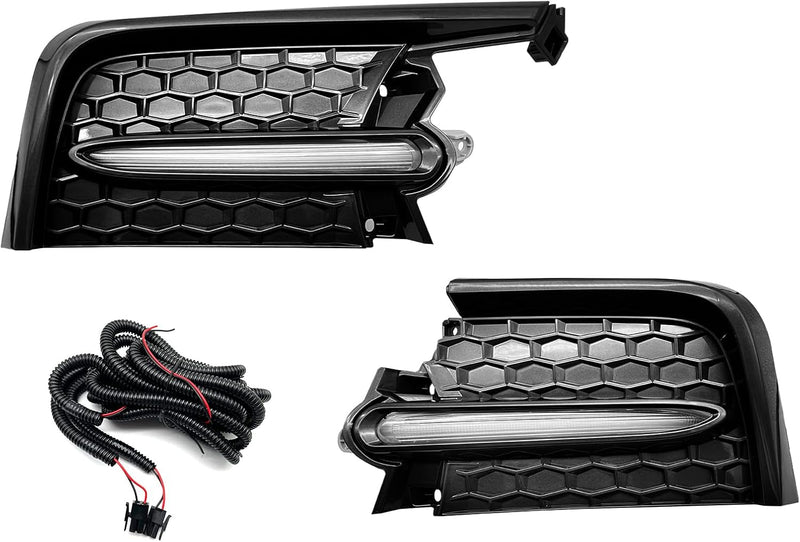 OKSIWA LED Fog Lights Compatible With 2020 2021 2022 Toyota Corolla SE XSE, A pair of Front Bumper Driving Fog Lamps With Harnesses and Bezel- Clear Lens-3