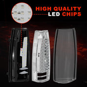 OKSIWA Full Led Tail Lights for Chevy GMC 1988-1999 C/K Pickup Truck Silverado Suburban Sierra Tahoe Yukon Turn Signal,Brake Light,Reverse Light Smoked