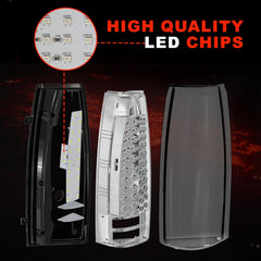 Led Tail Lights for 1988-1998 Chevy GMC C/K Sierra, 92-99 Suburban Yukon, 95-99 Tahoe,Blazer,Cadillac Escalade Plug & Play-5