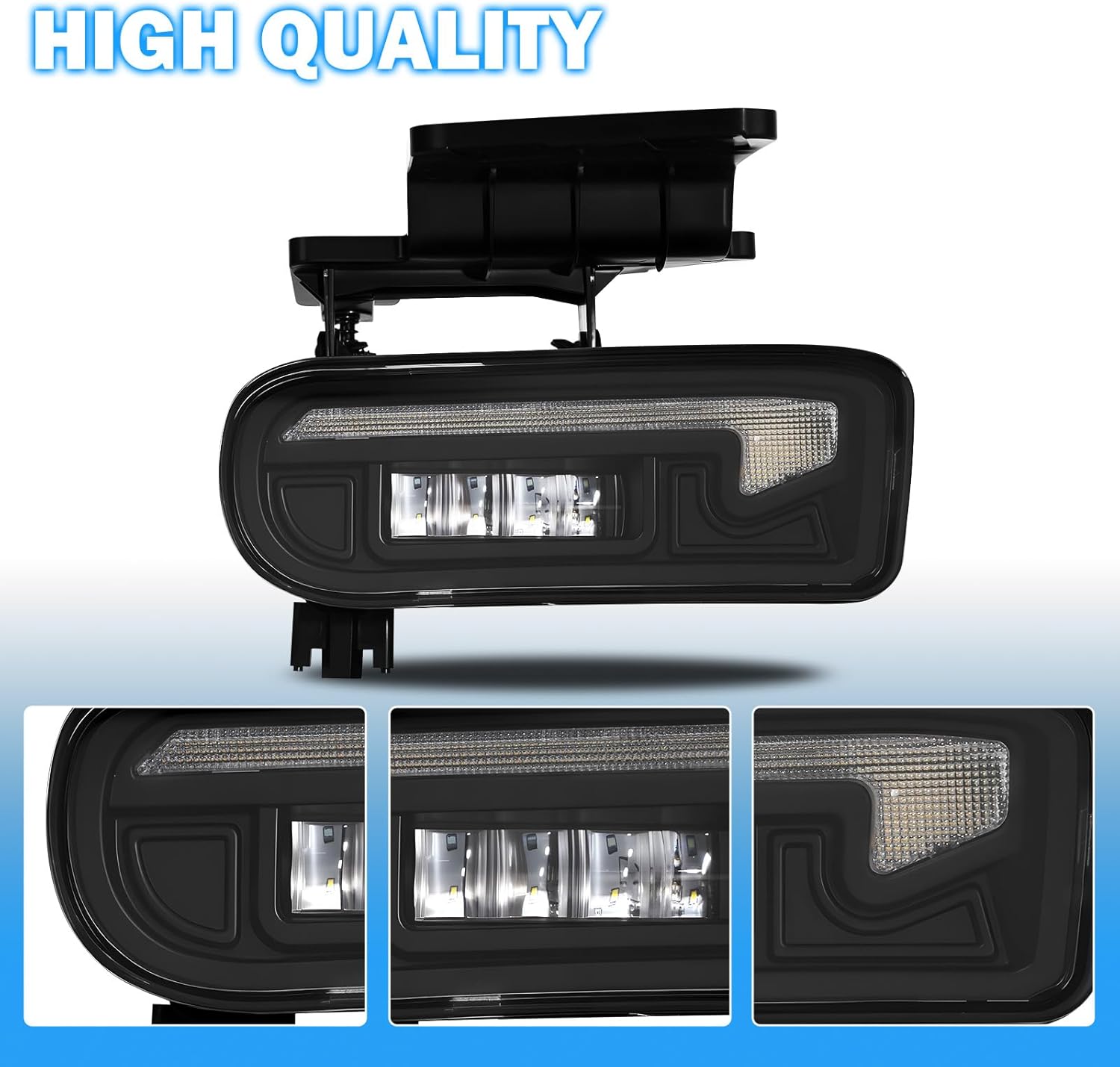 OKSIWA LED Fog Lights Assembly Fit For 1999-2002 Silverado 1500 2500/2001 2002 Silverado 1500HD 2500HD 3500/2000-2006 Tahoe Suburban 1500 2500 Fog Lamps LED3-4