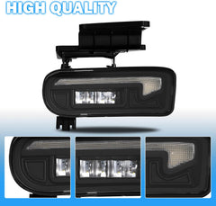 OKSIWA LED Fog Lights Assembly Fit For 1999-2002 Silverado 1500 2500/2001 2002 Silverado 1500HD 2500HD 3500/2000-2006 Tahoe Suburban 1500 2500 Fog Lamps LED3-4