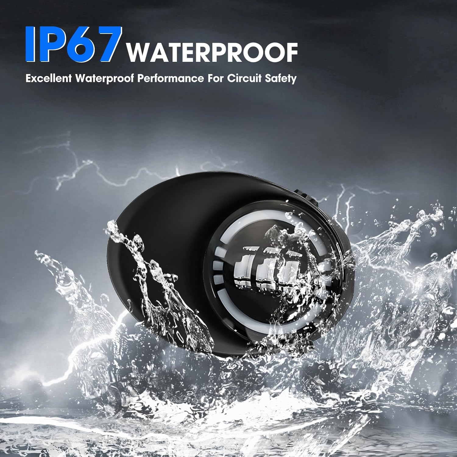 OKSIWA LED Fog Lights for Toyota Tundra 2007-2013, Front Driving Fog Lamps Assembly Replacement Kit, Clear Lens（1 Pair）