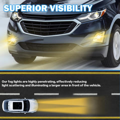 DOT Approved Halogen Fog Light for 2018-2021 Chevy Equinox Driver Side OEM Replacement,Plug & Play-2