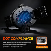 OKSIWA LED Fog Lights for 2002-2008 Dodge Ram 1500, 2003-2009 Ram 2500 3500, 2004-2006 Durango Pickup, Led Fog Lamp Upgrade and Modified - 4 Oval