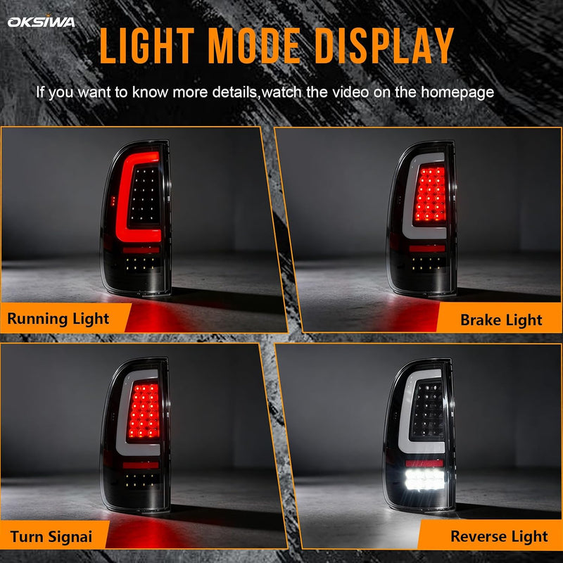 LED Tail Lights for 2008-2016 Ford F250/F350/F450 Super Duty,Clear Lens-2