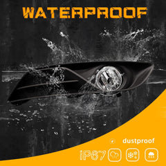 OKSIWA Fog Lights Compatible with 2013 2014 2015 Nissan Sentra Clear Lens Bumper Driving Fog Lights Pair + Wiring + Switch Kit (Clear Lens)-6