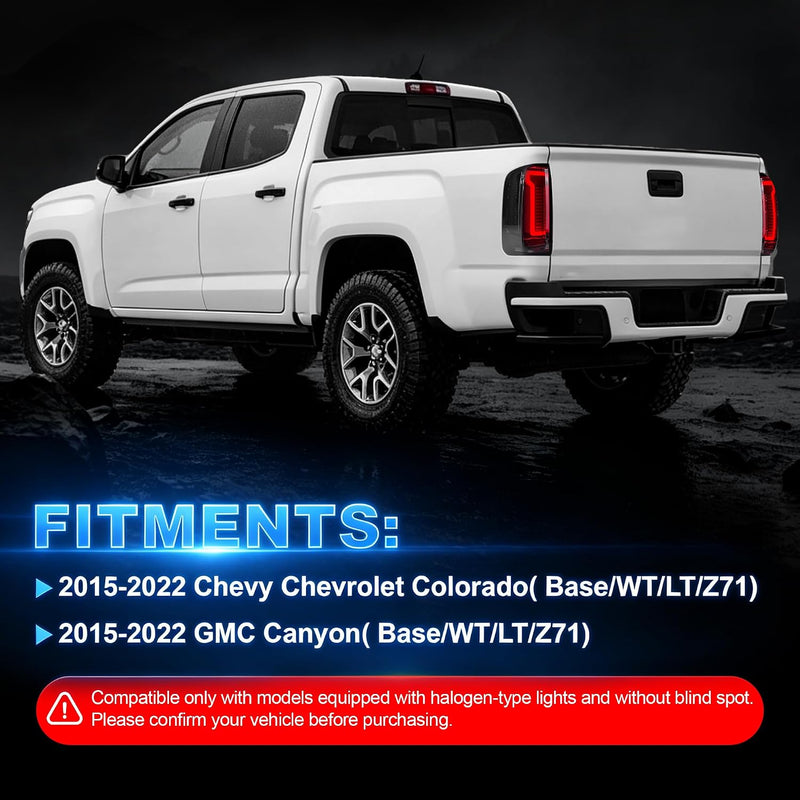 Sequential Startup LED Tail Lights for 2015–2022 Chevy Colorado Plug and Play-3