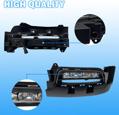 OKSIWA LED Fog Lights Assembly Compatible With 2015 2016 2017 2018 2019 2020 Dodge Charger Front Bumper Driving Fog Lamp Fog Light Kits-4