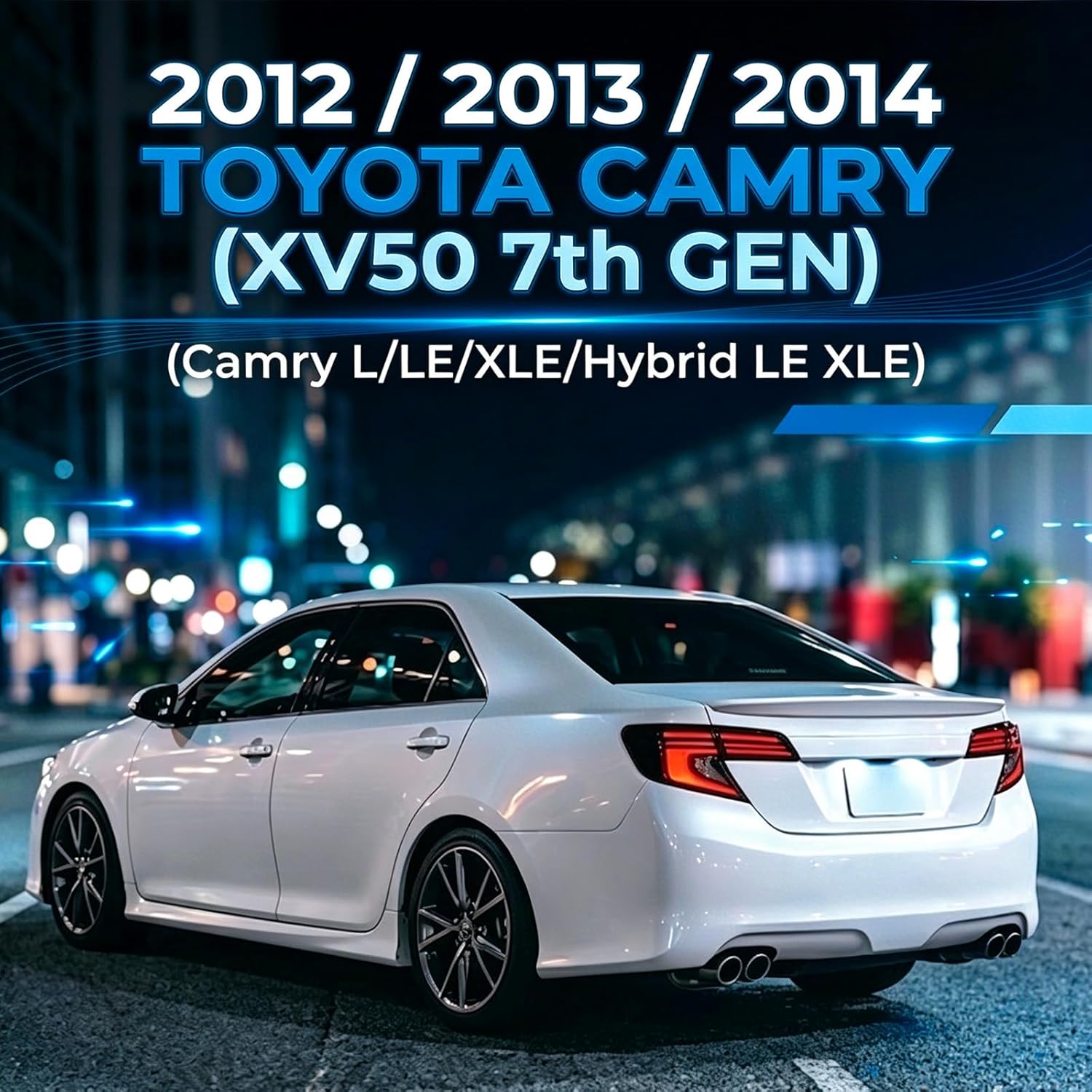 Animated Sequential LED Tail Lights for 2012-2014 Toyota Camry XV50 OEM Style Plug & Play 1 Pair-3