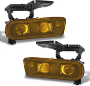 OKSIWA LED Fog Lights Compatible With 2000 2001 2002 2003 2004 2005 2006 GMC Yukon Pickup Truck / 1999 2000 2001 2002 GMC Sierra, A Pair Of Fog Lamps With Housing And Clear Lens