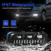 OKSIWA Sequential LED Fog Lights with DRL & Turn signal lights Compatible with Ford F150 2004 2005 2006/Fit Lincoln Mark LT 2006 Fog Lamp Assembly