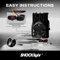 OKSIWA LED Fog Lights Assembly Compatible With GM Sierra 2003 2004 2005 2006 Front Bumper Driving Fog Lamp Kits Fog Light Driver & Passenger Side-7