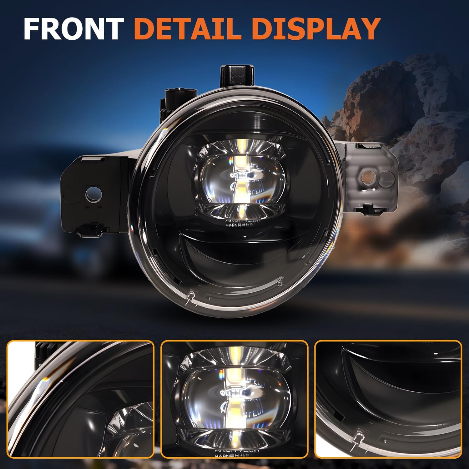 OKSIWA LED Fog Lights Compatible With 2015-2019 Sunny/Versa Sedan Front Bumper Lamps Driving Fog Lamps Clear Lens Left Driver and Right Passenger Side-4