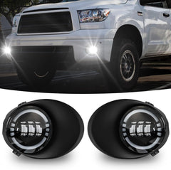 OKSIWA LED Fog Lights for Toyota Tundra 2007-2013, Front Driving Fog Lamps Assembly Replacement Kit, Clear Lens（1 Pair）-1