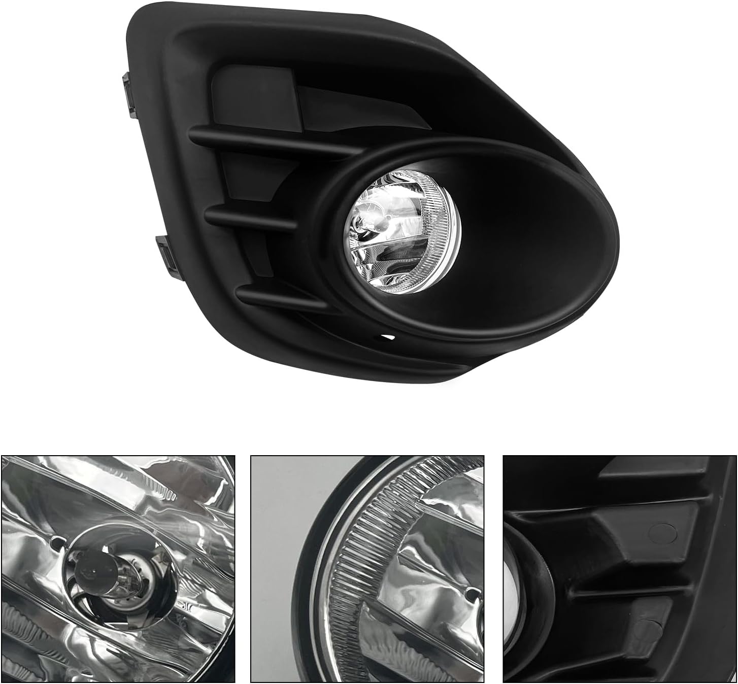 OKSIWA Fog Lights Compatible with 2016 2017 Mitsubishi Lancer 1 Pair Front Bumper Driving Fog Lamps with Wiring Harness& Switch- Clear Lens-5