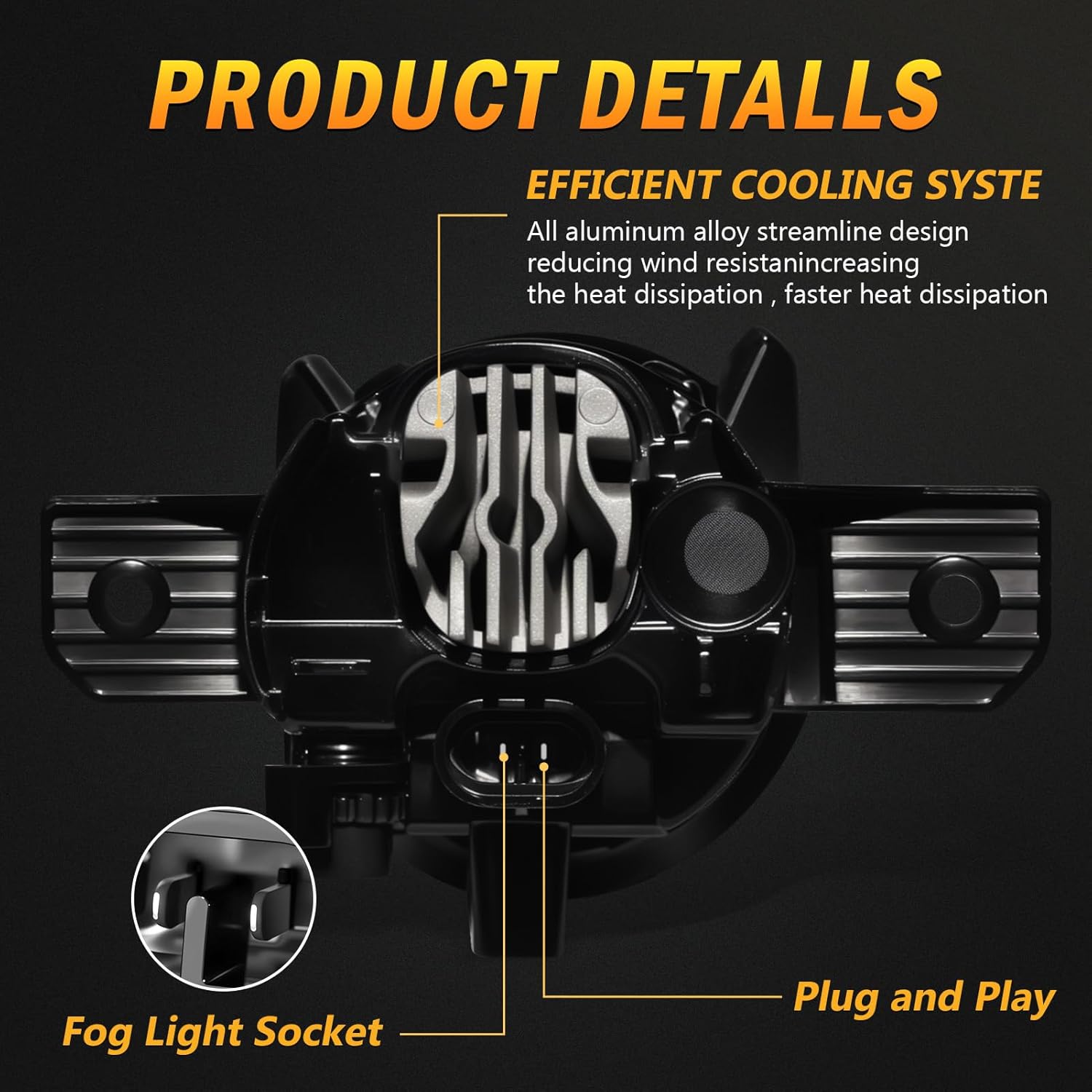 OKSIWA LED Fog Lights,Compatible with Nissan Altima Sedan 2013 2014 2015,Front Bumer Driving Light Fog Lamp Assembly Kit with Wiring Harness, Switch,Plug and Play