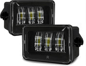 OKSIWA LED Fog Lights For 2015 2016 2017 2018 2019 2020 Ford F-150 Bumper Driving Fog Lamps Set Assembly Kit 1 Pair (Clear Lens)