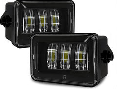 OKSIWA LED Fog Lights For 2015 2016 2017 2018 2019 2020 Ford F-150 Bumper Driving Fog Lamps Set Assembly Kit 1 Pair (Clear Lens)-6