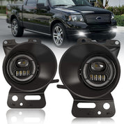 OKSIWA Ultra-Bright LED Fog Lights with DRL and Turn Signals Fit for 2005 2006 2007 2008 Ford F150, 2006-2010 Lincoln Mark LT, Front Driving Fog Lamps Assembly, DOT Certified - 1 Pair