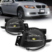 OKSIWA LED Fog Lights Assembly for BMW 3 Series 2006-2008 (323i /325i / 325xi / 328i / 328xi / 330i / 330xi / 335i / 335xi Sedan E90 / Wagon E91) Front Driving Fog Lamp Clear Lens -1 Pair