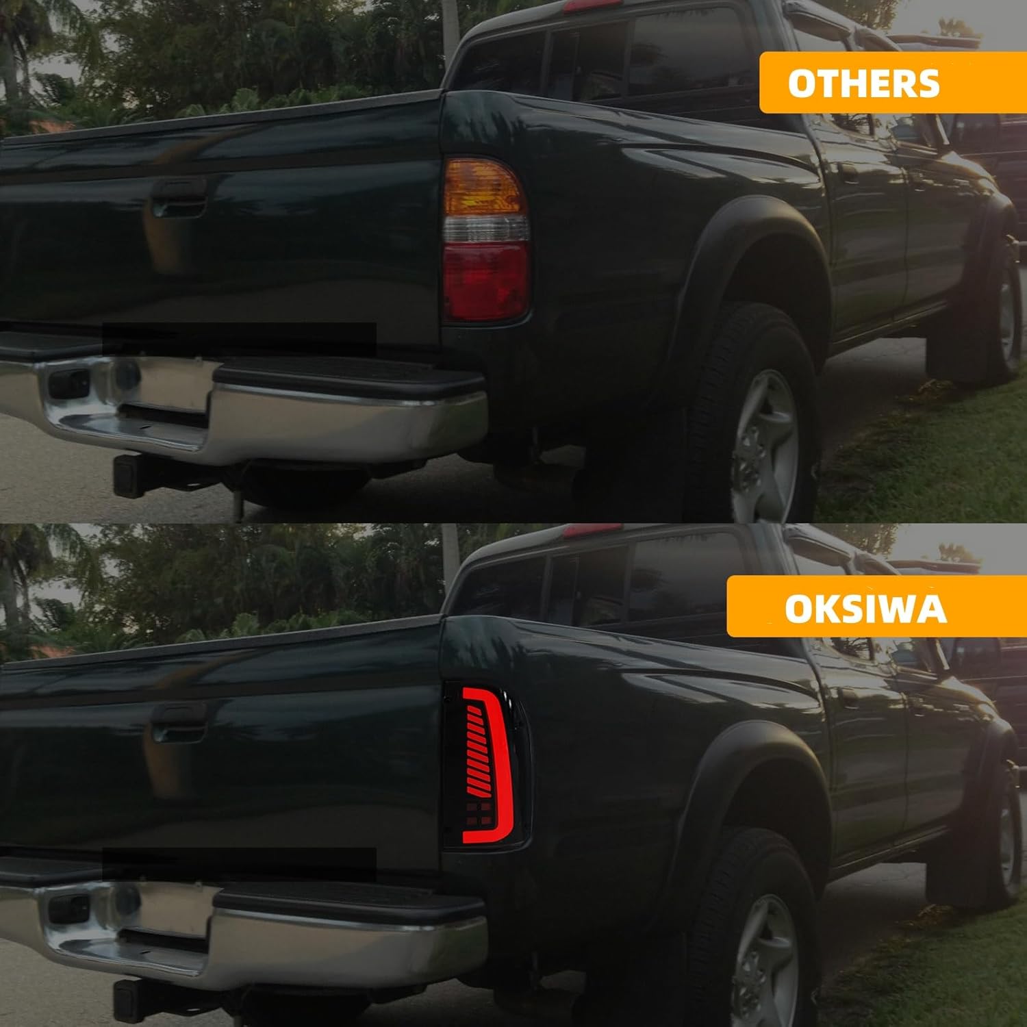 OKSIWA Sequential Full LED Tail Lights Compatible With 1995-2000 Toyota Tacoma,with Start-up Animation, Dynamic Turn Signal, Brake, Reverse Lights, Tail Lamp Rear Light Replacement-5