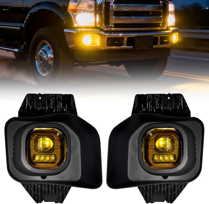 OKSIWA LED Fog Lights for 2011 2012 2013 2014 2015 2016 Ford F250 F350 F450 Super Duty Driving Lamps LED Assembly Set L&R Side-1