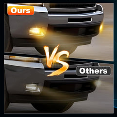 DOT Approved Yellow LED Fog Lights with DRL for 2007-2015 Chevy Silverado/Suburban/Tahoe/Avalanche & GMC Sierra Yukon Plug & Play-5