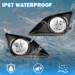 OKSIWA Fog Lights Compatible with 2008-2010 Toyota Corolla Bumper Driving Fog Lamps Assemblies with Switch and Wiring Harness-7