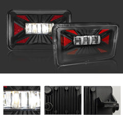 OKSIWA New LED Fog Lights Assembly Compatible With 2015-2020 F150 Super Duty Fog Lights Front Bumper Lamps Clear Lens 1 Pair of Fog Lamps-2