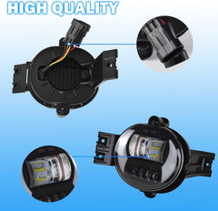 OKSIWA LED Fog Lights Compatible With 2002-2009 Ram 1500 2500 3500/2004-2006 Durango Pickup Truck 2002-2008 Ram Front Bumper Driving Fog Lamp 1 Pair of Fog Lights Clear Lens-5