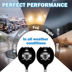 OKSIWA Fog Lights Assemblies Compatible With 2017 2018 2019 2020 2021 2022 Nissan FRONTIER SL Front Bumper Fog Lights-6