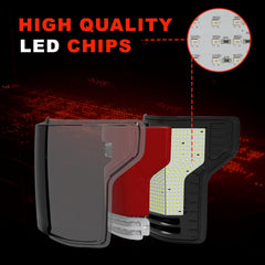 OKSIWA Sequential Full Led tail lights for Ford F150 2015-2020 Starting Animated Rear Light Assembly, Dynamic Turn Signal,Brake Light,Reverse Light Smoked-7